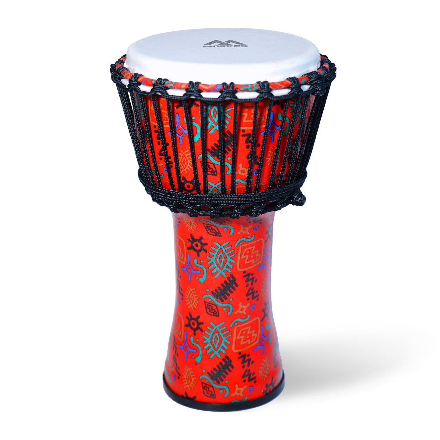 Moekes 8.5 Inch Rope Djembe, Goblet Drum,Red