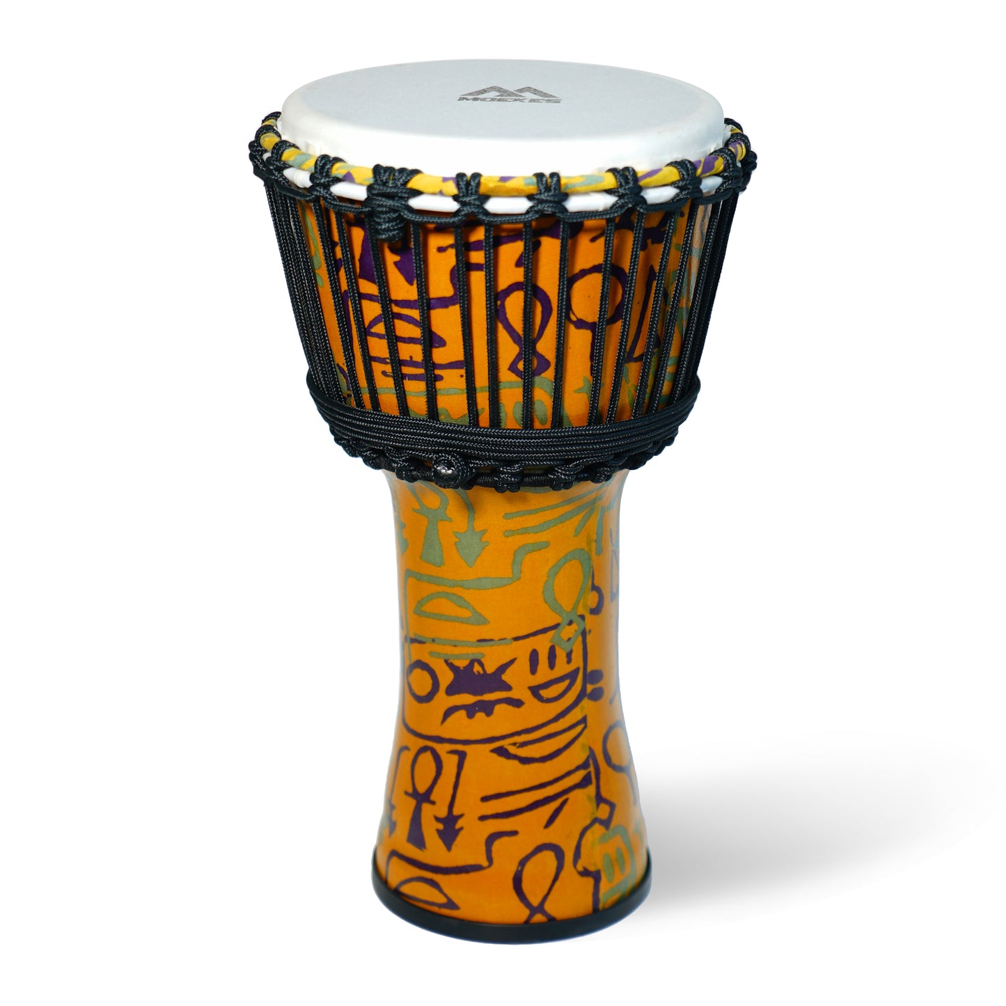 Moekes 8.5 Inch Rope Djembe, Goblet Drum,Yellow