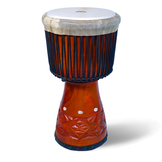 Moekes Handmade Wooden Djembe, Goblet Drum, Style 2