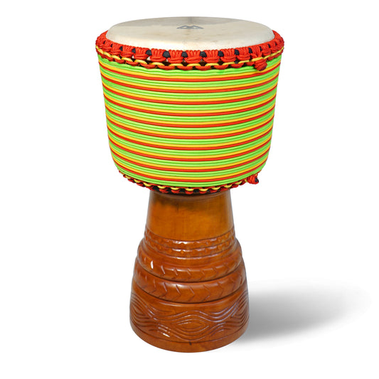 Moekes Handmade Wooden Djembe, Goblet Drum, Style 3