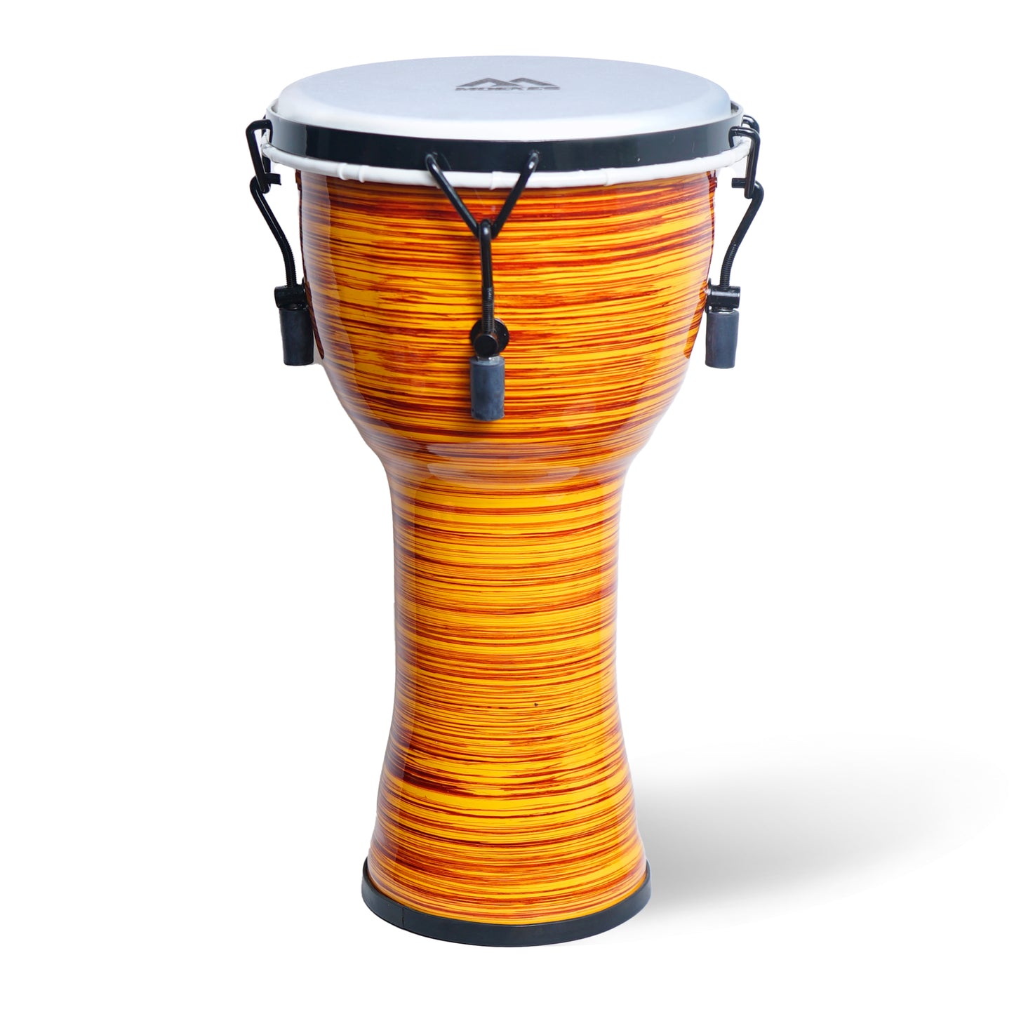 Moekes 12 Inch High-end Mechanical Series Djembe, Goblet Drum, Yellow