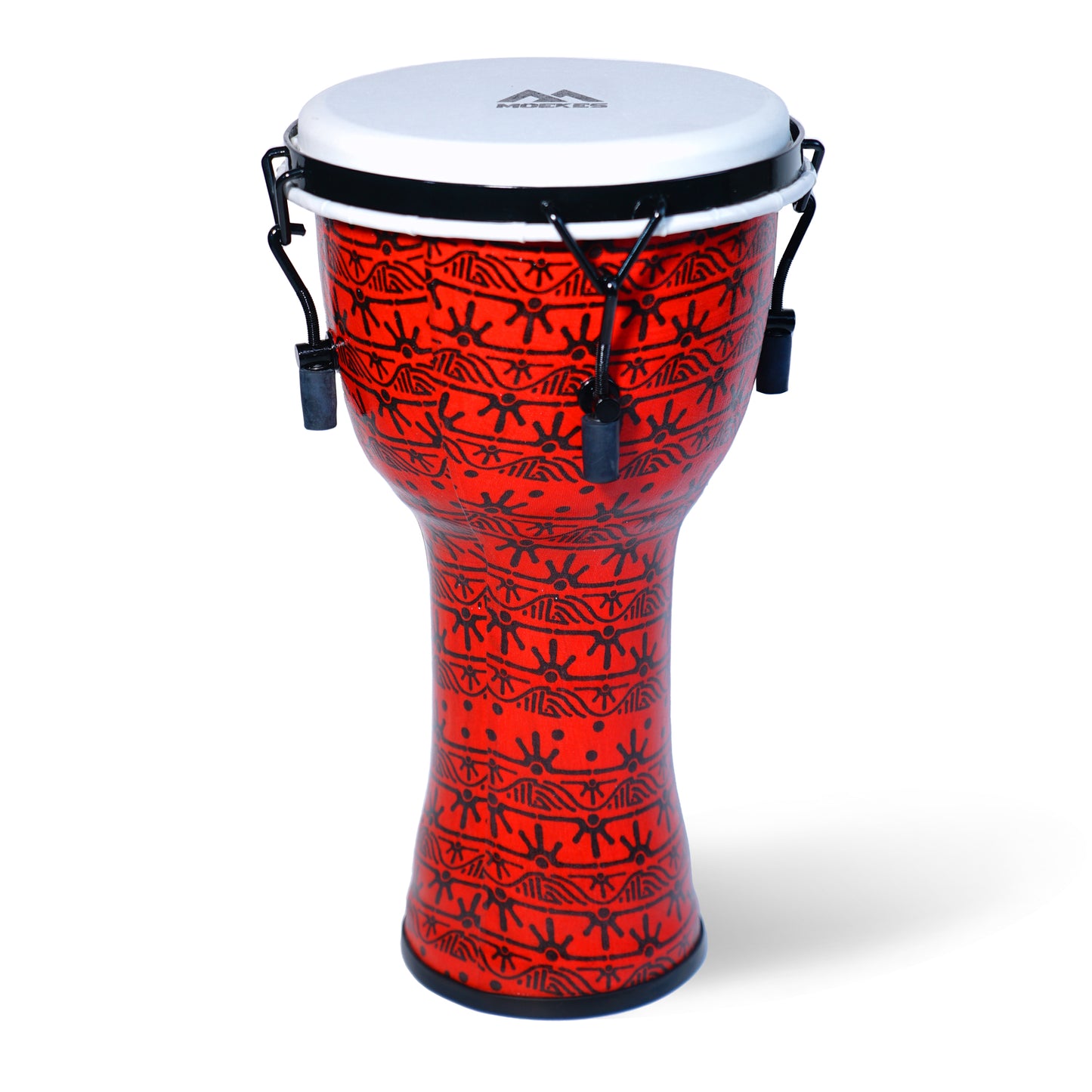 Moekes 8.5 Inch Tunable Djembe, Goblet Drum, Red